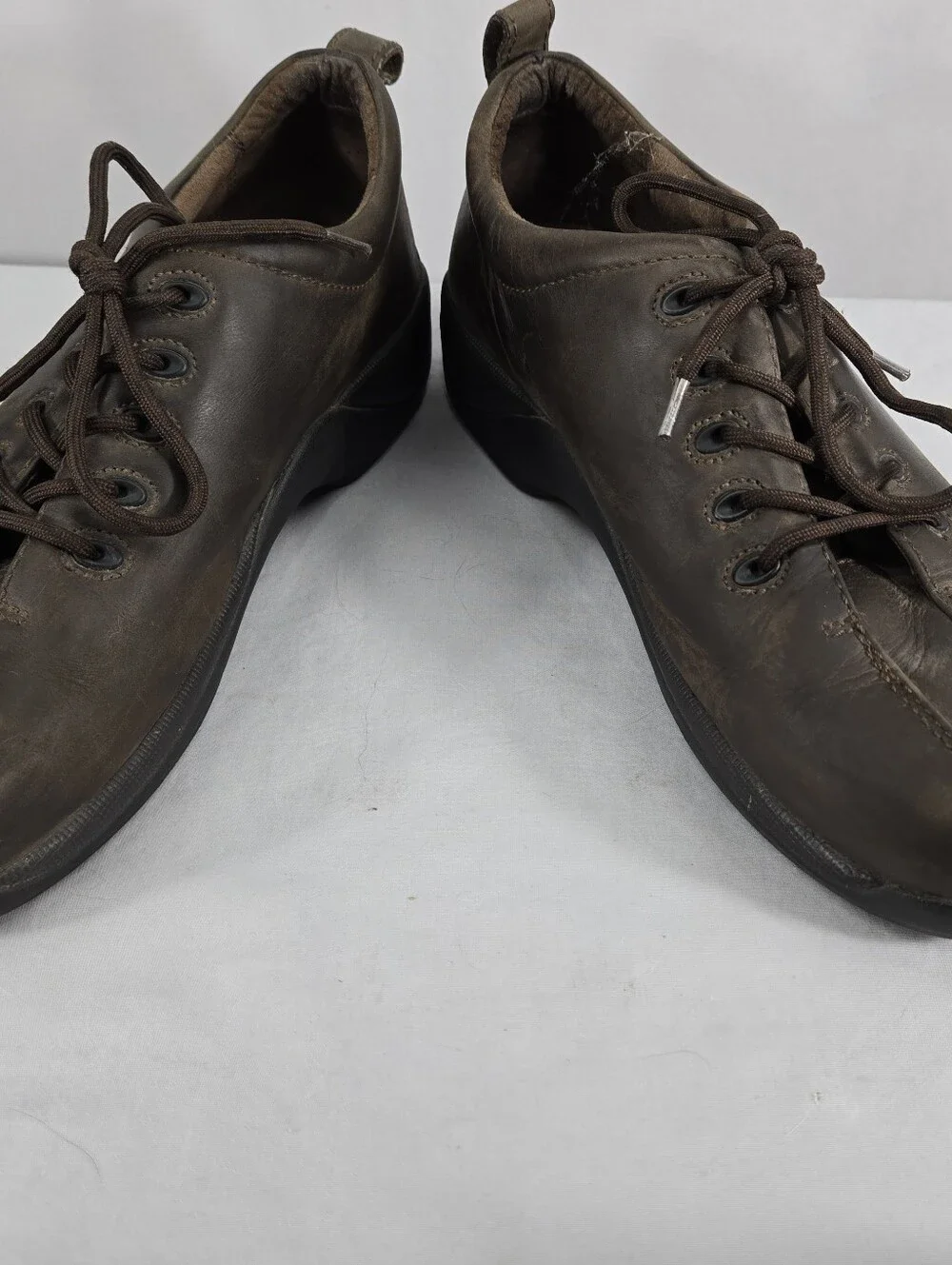 Dansko Walker Brown Leather Slip Resistant Oxford Shoes Mens Size 11.5 45 EU